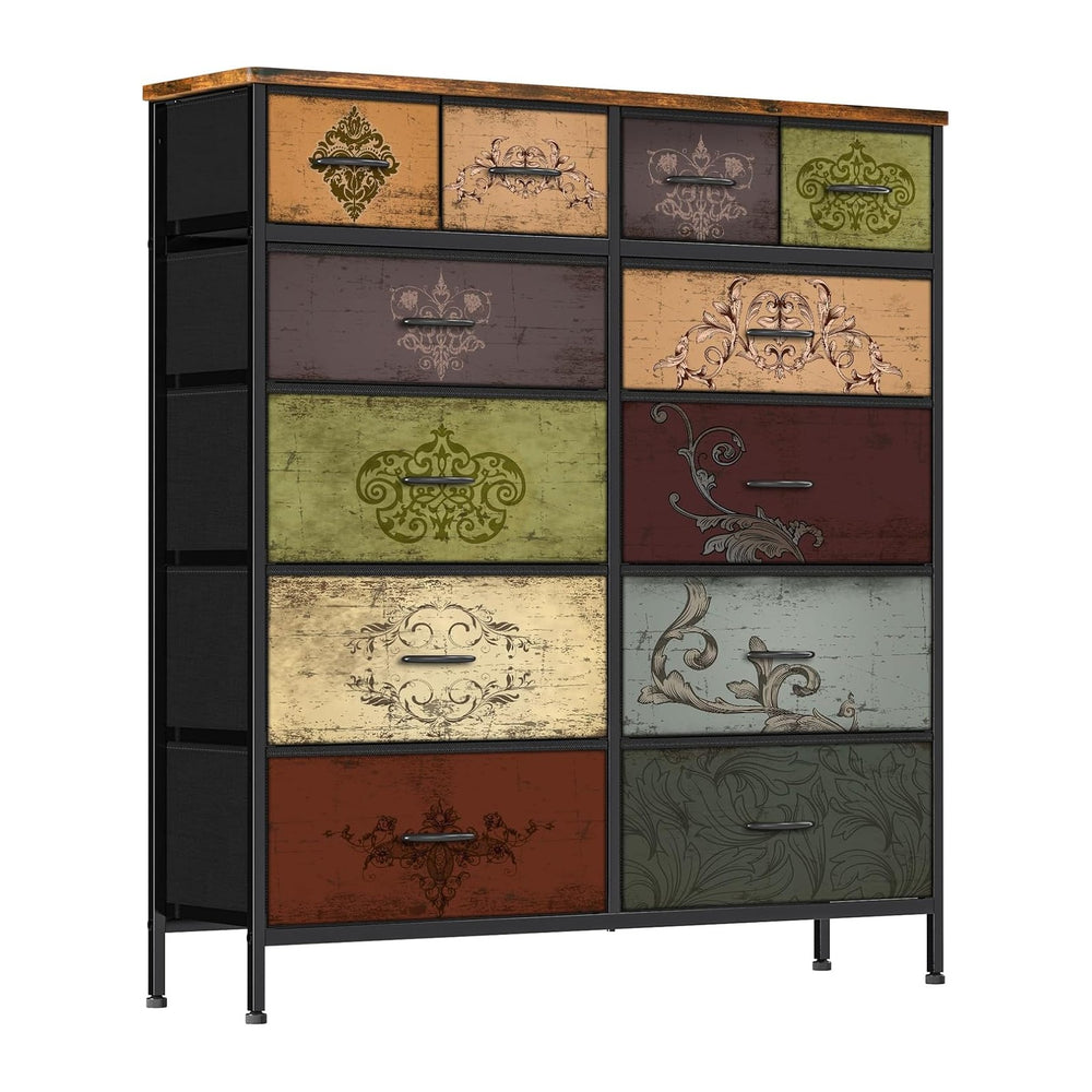 VASICAR Dresser for Bedroom with 12 Drawers, Tall Chest of Drawers