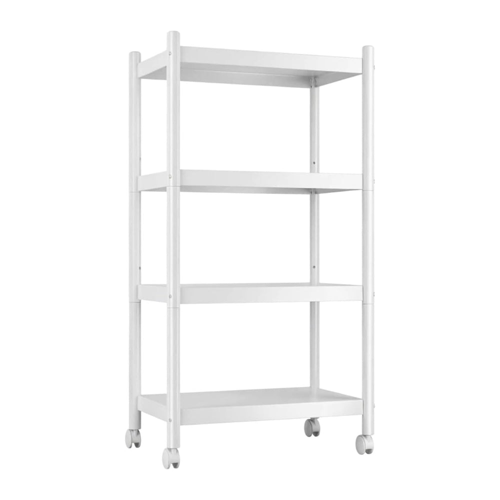 VETALLO 4 Tier White Metal Shelving Unit Storage Shelves Rack Utility Stand S...