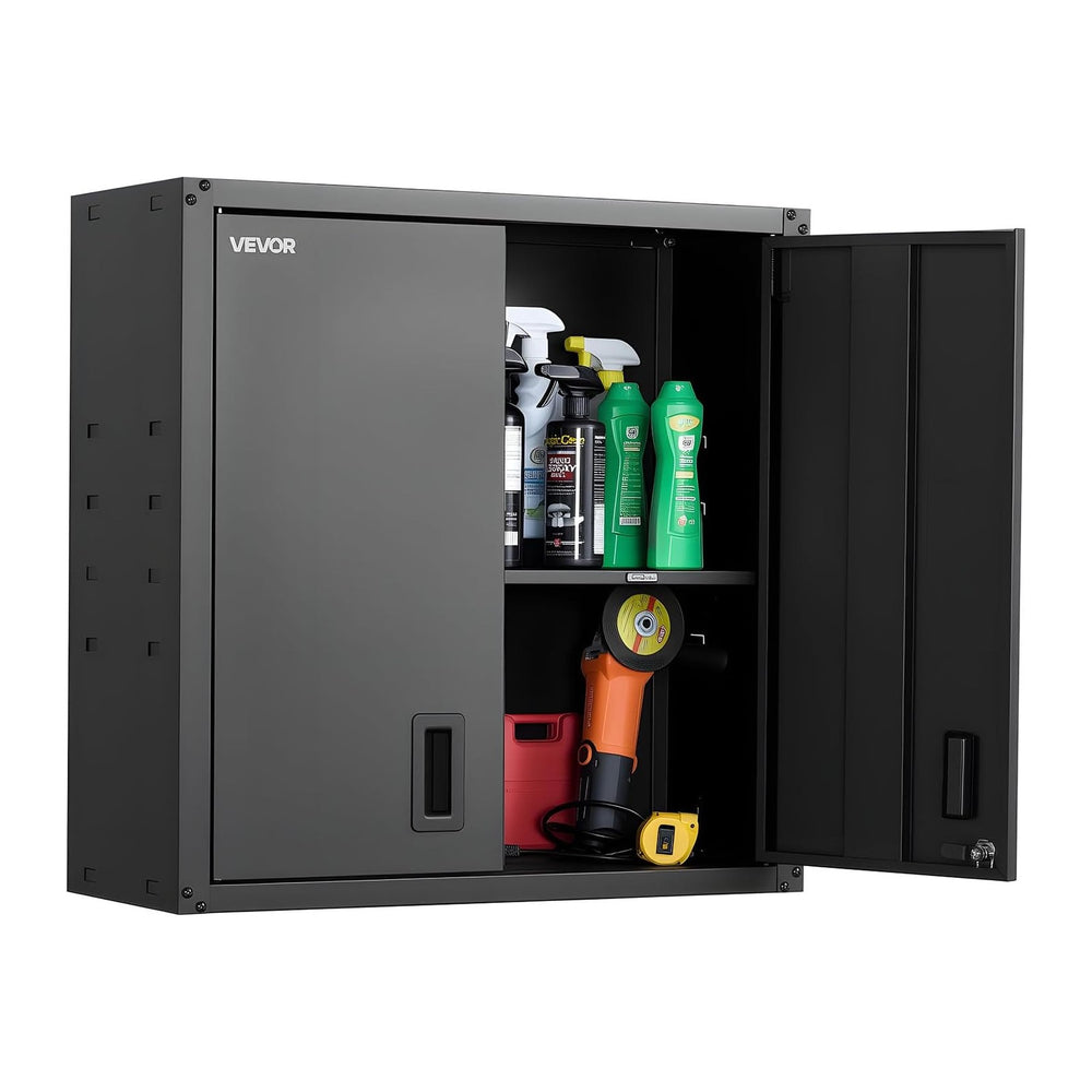 VEVOR Metal Wall Cabinet, 30W x 12.2D x 30H Inch, Steel Floating Hanging Stor...