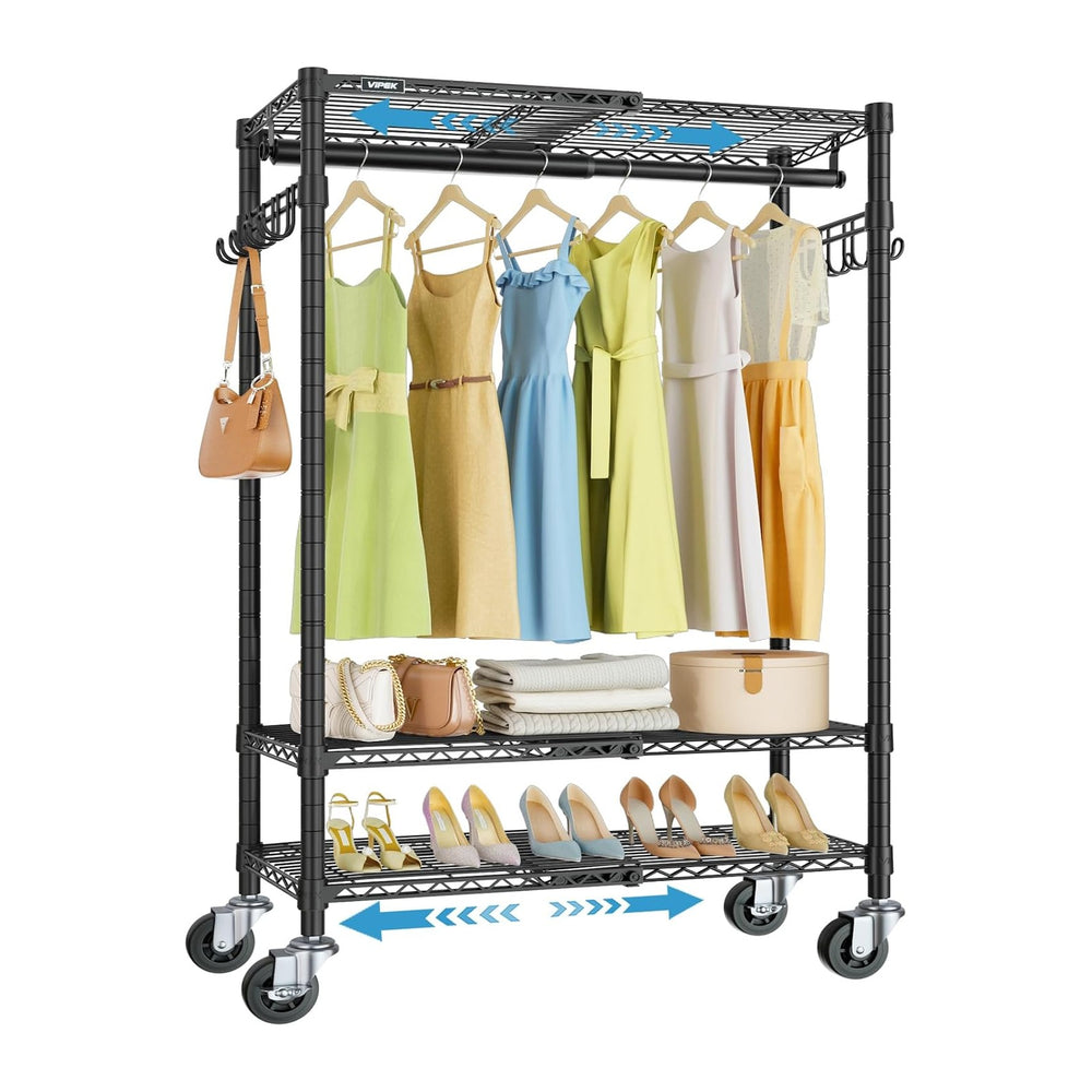 VIPEK R3X Heavy Duty Clothes Rack for Hanging Clothes Rolling Garment Rack