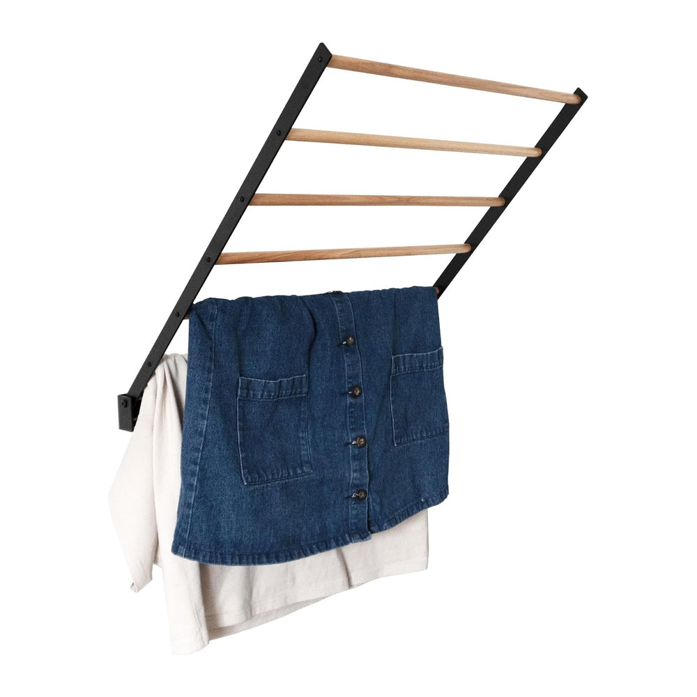 Wall Mounted Drying Rack – Foldable Laundry Drying Rack for Wall, Space Savin...