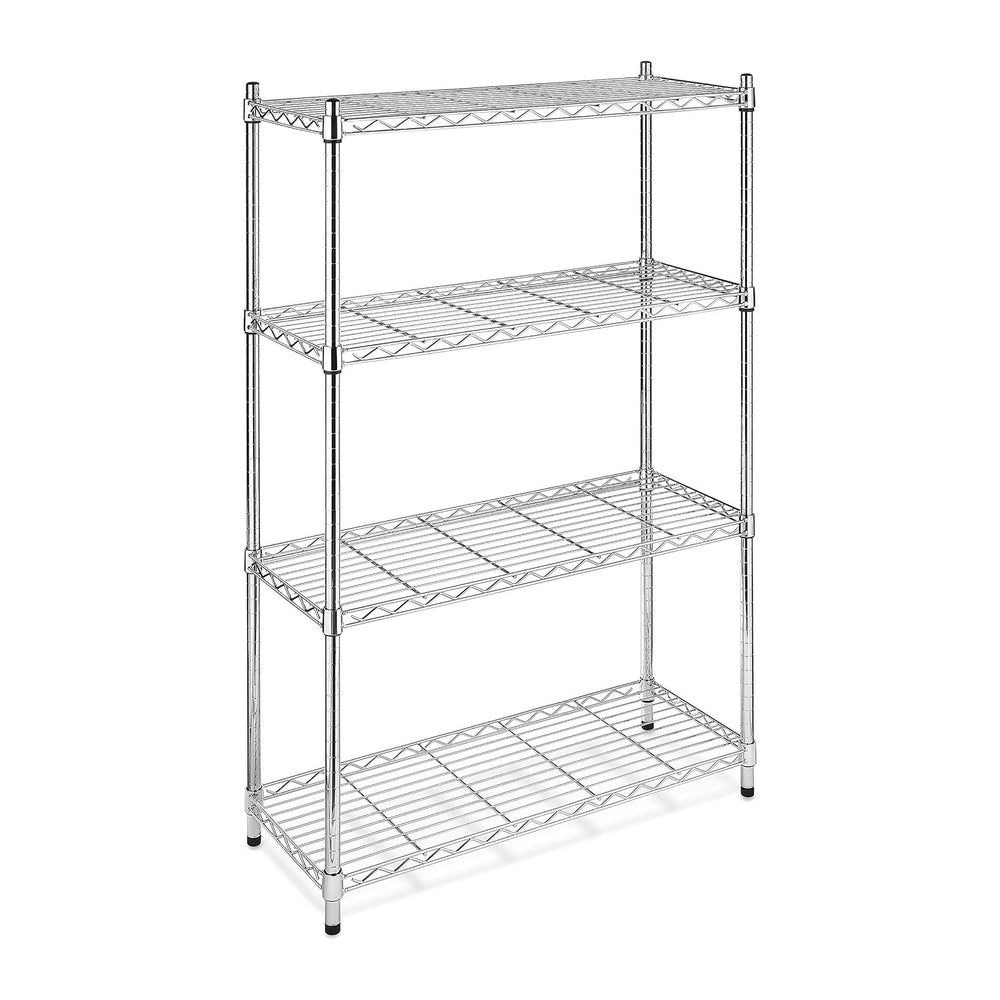 Whitmor 4 Tier Supreme Shelves, Adjustable Metal Storage Shelves, Durable Hea...