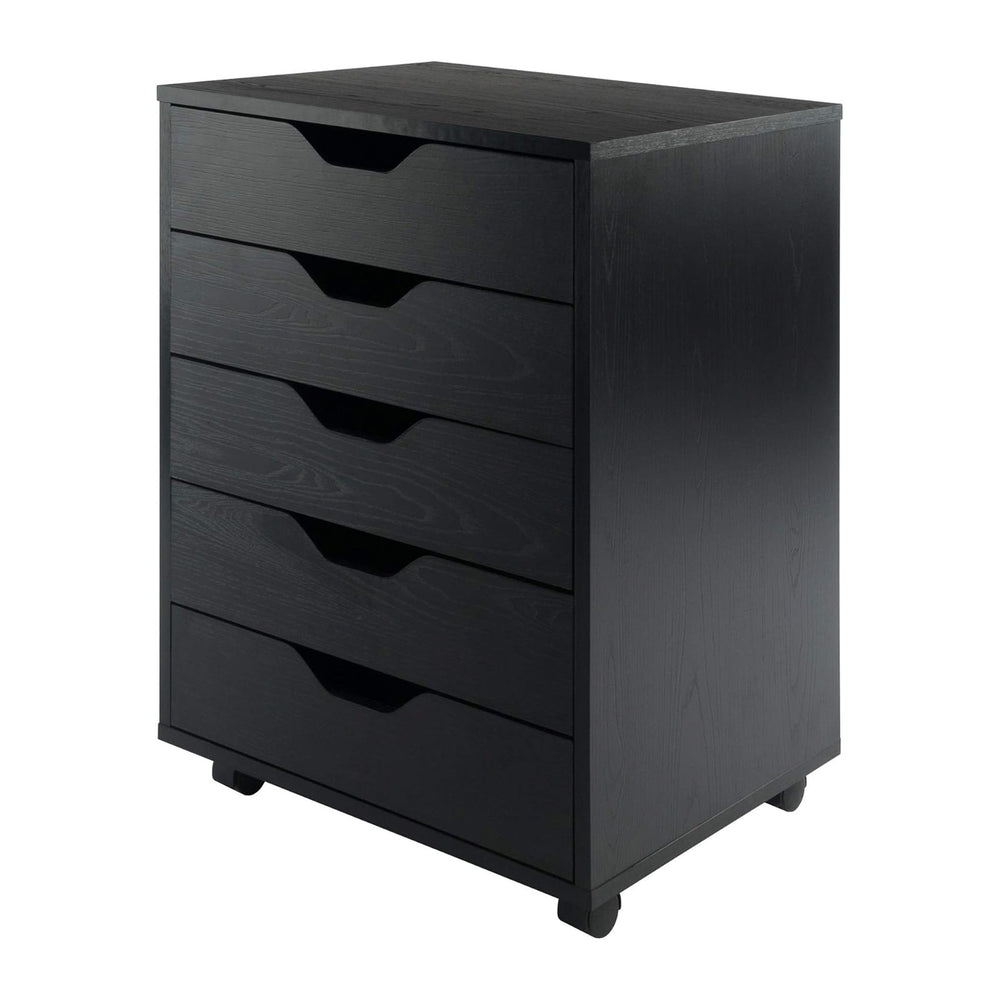 Winsome Halifax 5-Drawer Storage Cabinet, Black (20519)