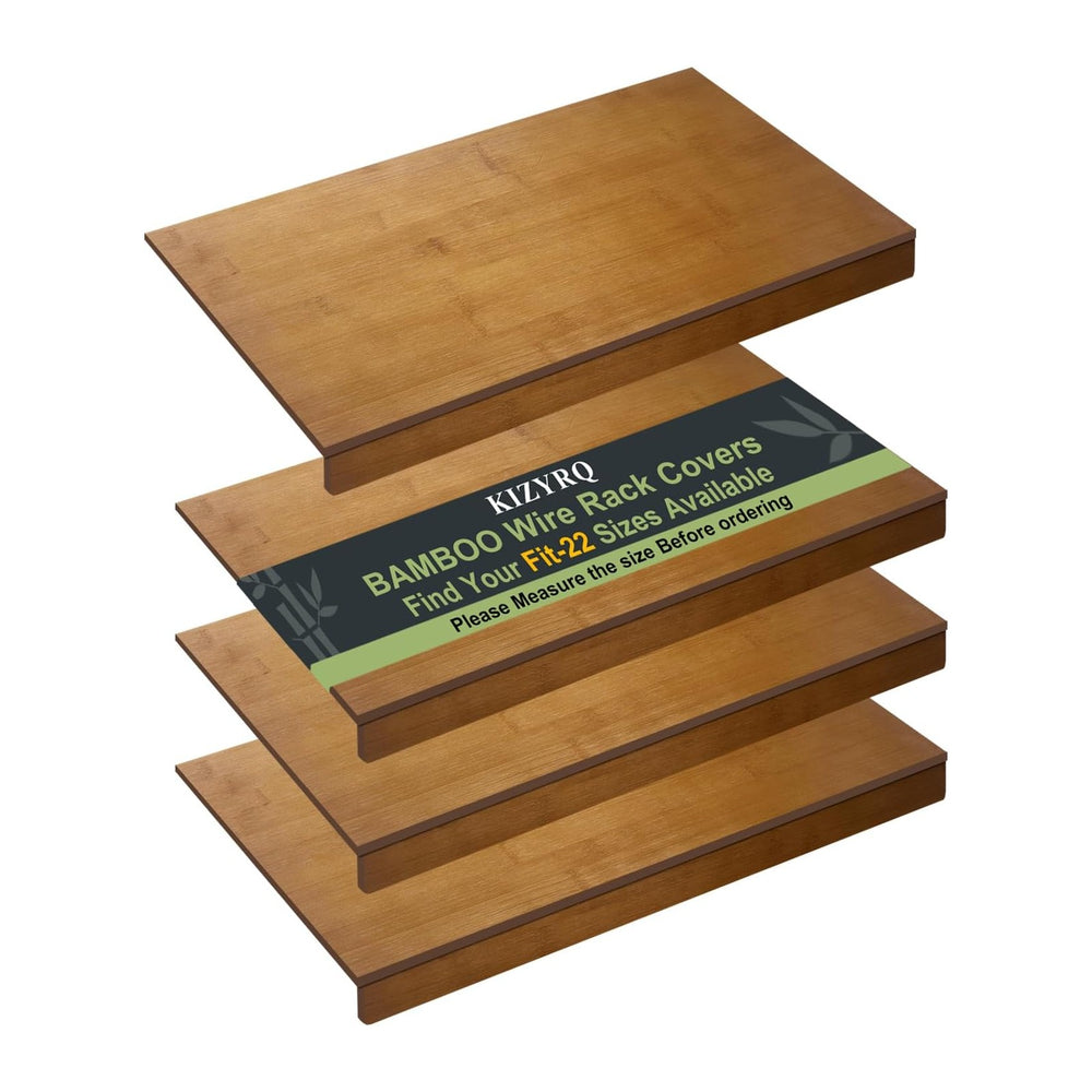 Wire Shelf Covers for Pantry, Bamboo Shelf Covers for Wire Shelving Closet