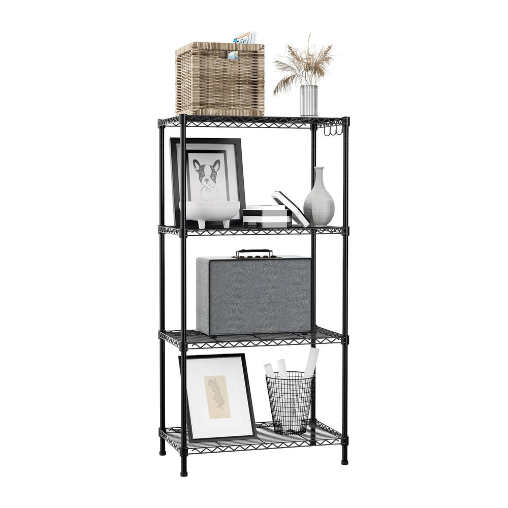 WORKPRO Storage Shelves, 4 Tier Metal Shelving Unit, Garage Wire Rack, Standi...