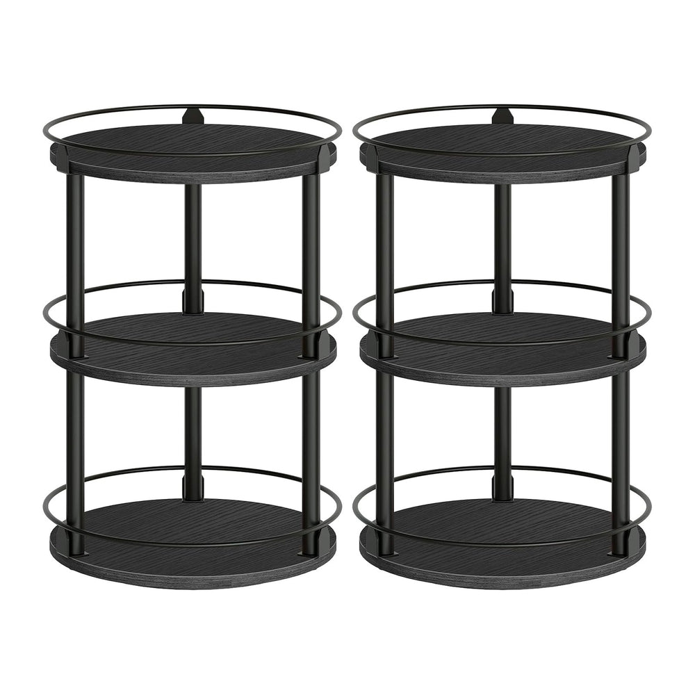 YATINEY Spice Rack, Set of 2 Lazy Susan Organizer, 3 Tier Turntable Organizer...
