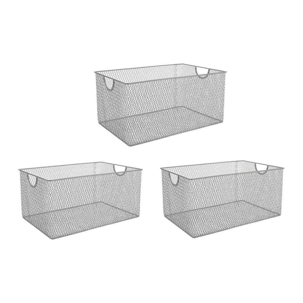 YBM HOME Kitchen Pantry Organizer Wire Baskets for Shelves, Cabinets, Pantry,...