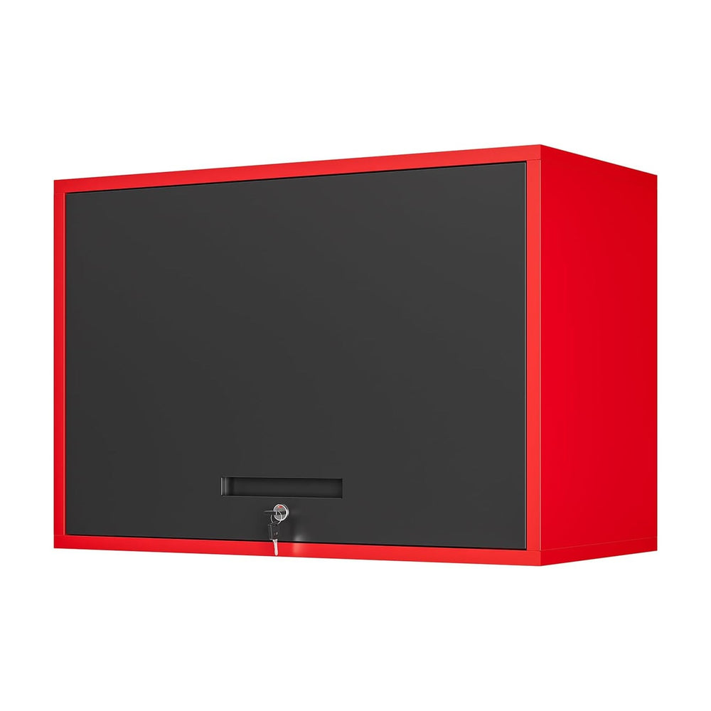 Yizosh Metal Garage Wall Cabinet with Doors and Shelves,Wall Mounted Metal St...